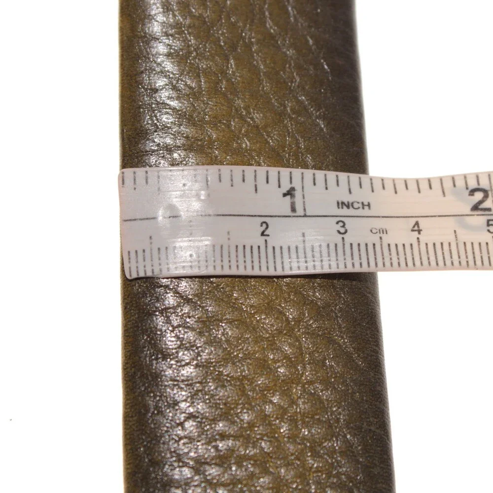 Di Bianco NWT Cut to Size Dress Belt In Green Pebbled Leather One Size